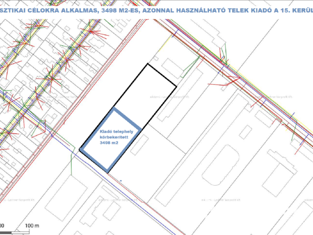 Ipari-logisztikai célokra alkalmas, 3498 m2-es telek, 15.ker