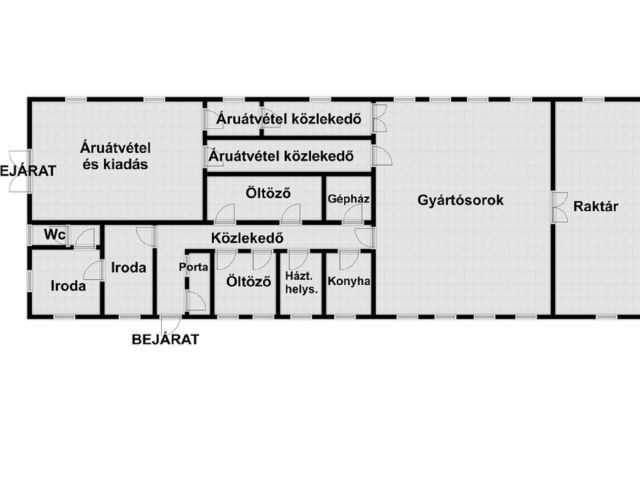 Élelmiszer feldolgozó ár alatt eladó!