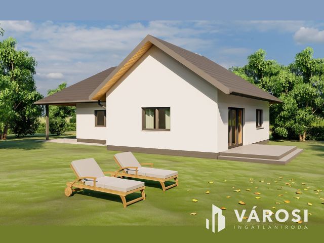 Új építésű nappali + 3 szobás családi ház Kápolnásnyéken