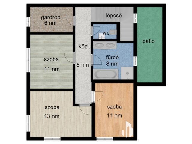 Baktói ikerház,minőségi kulcsrakész kivitelben.