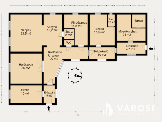 Nagy családi ház Soltvadkert belvárosában