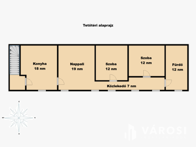 Két lakrészes 5 szobás lakás, saját kertrésszel