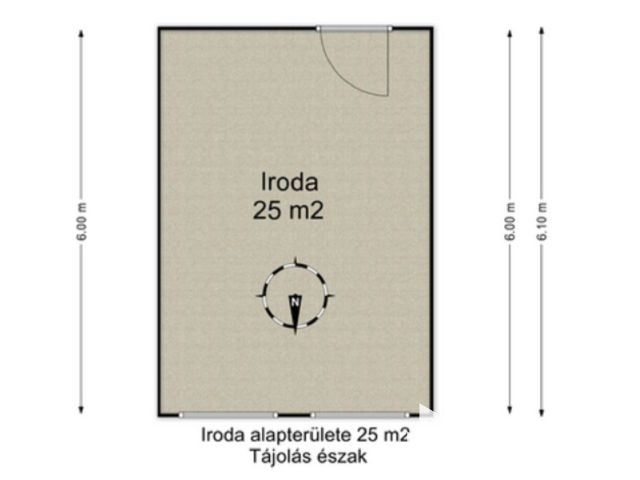Portaszolgálatos 25 m2-es iroda a Jászberényi úton!
