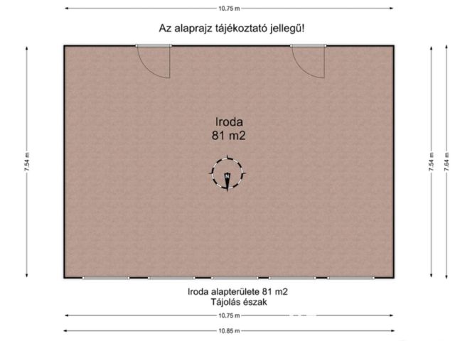 81 m2-es portaszolgálatos iroda a Jászberényi úton!